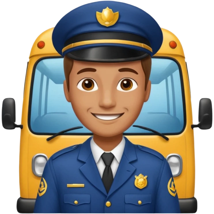 minibus driver emoji