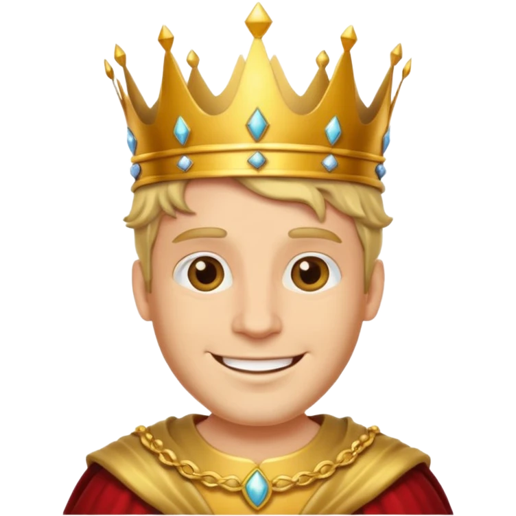 Catoon men king emoji