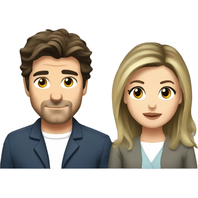Meredith Grey and Derek Shepherd emoji