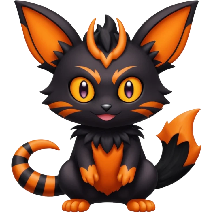 Noibat-Litten-Torracat-fusion-Fakemon-Pokémon-creature  emoji