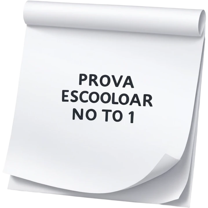 PROVA ESCOLAR NOTA 10 emoji