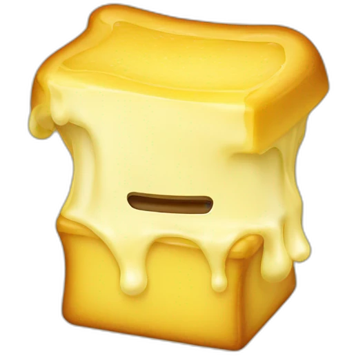 Melting butter emoji