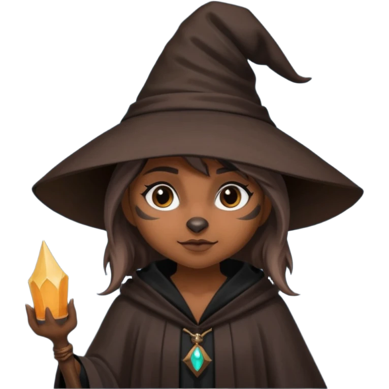 raccoon witch girl emoji