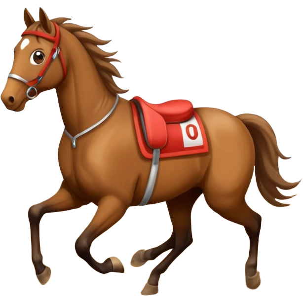 dirt Race track horse trace emoji