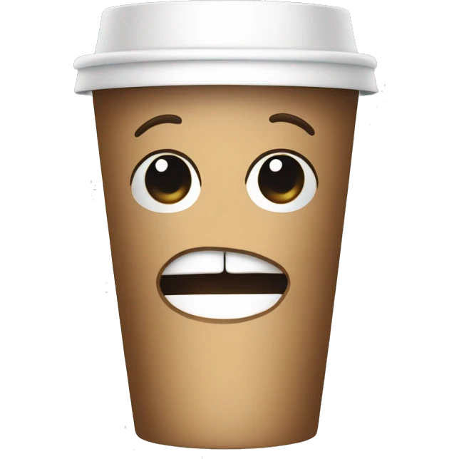 Disposable coffee cup emoji