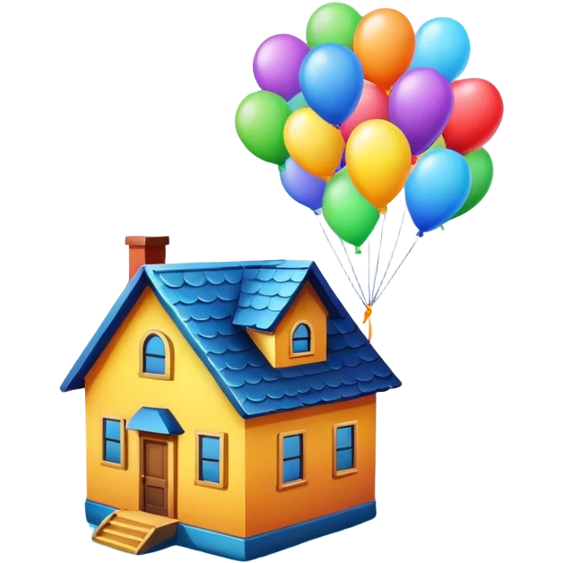 house and ballon’s  emoji