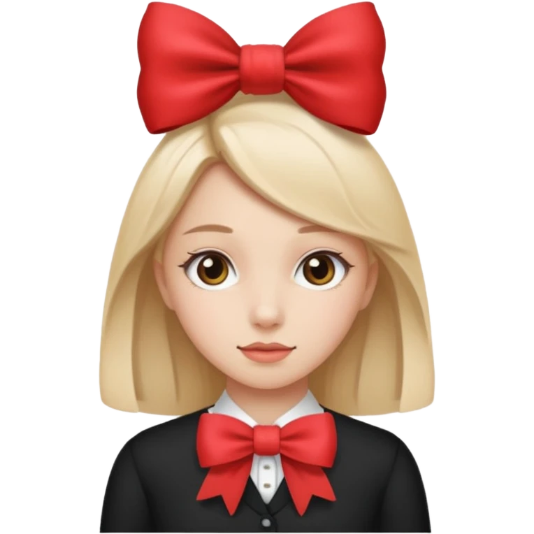 menina com laço  emoji