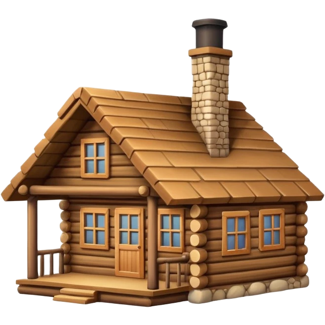Log cabin emoji