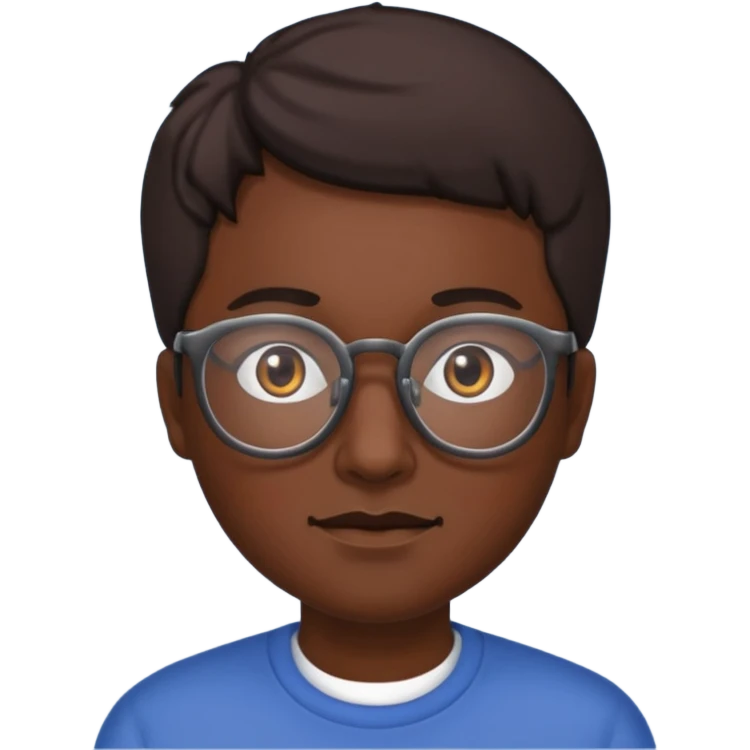 Cordero con lentes emoji