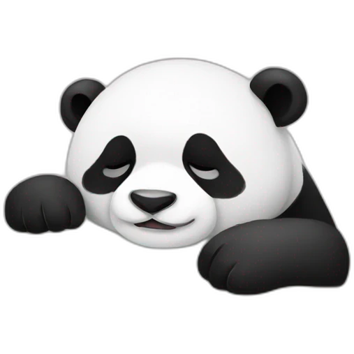 sleep panda emoji