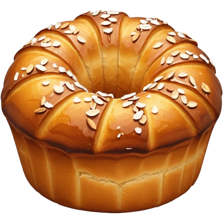 French kougelhopf with almonds on the top emoji