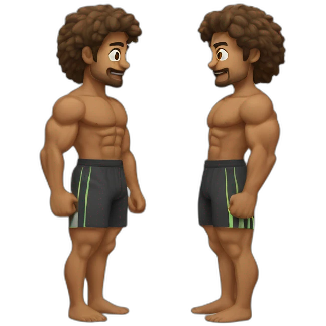 Chat faisant musculation emoji