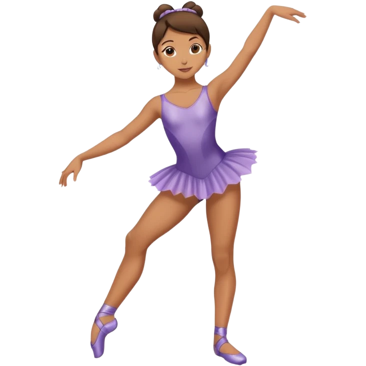 Girl dancer shows feet emoji