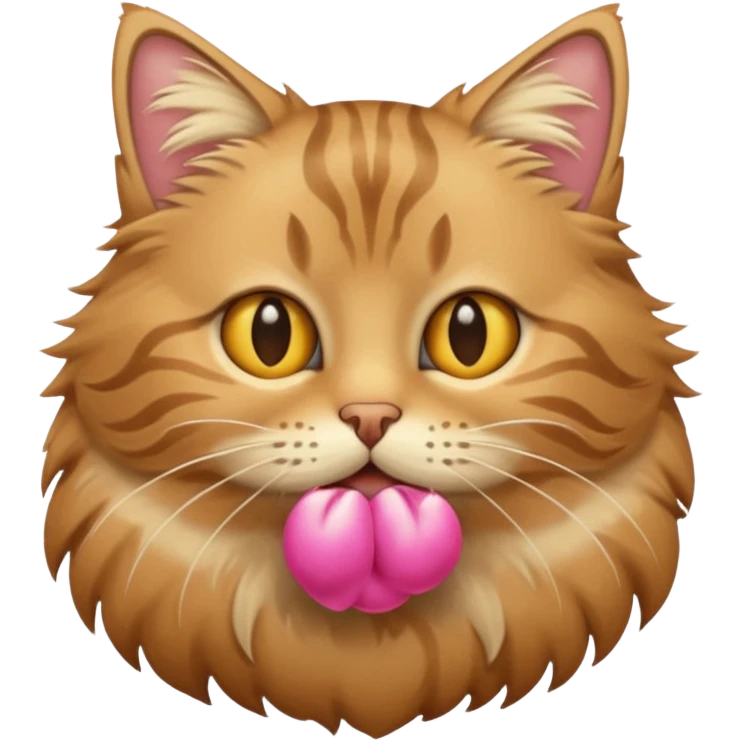 Tan tabby cat emoji