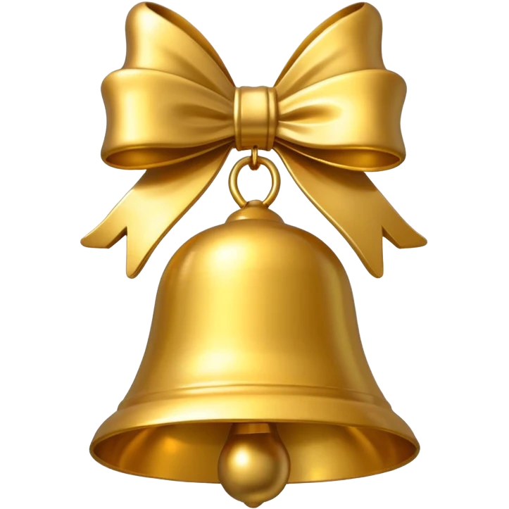 Christmas bell emoji