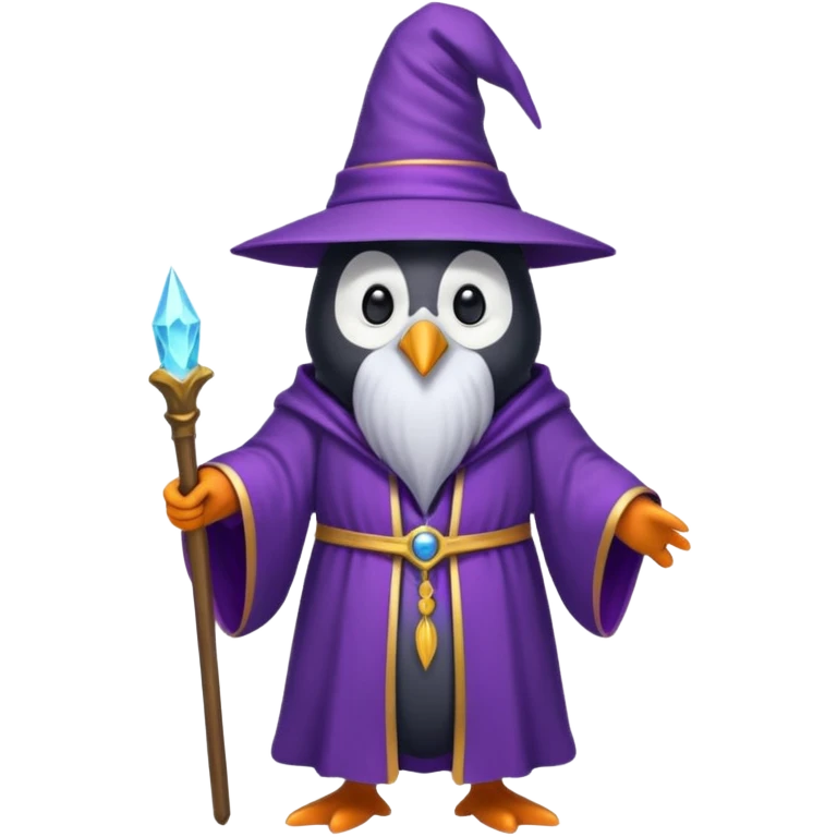 penguin wizard emoji