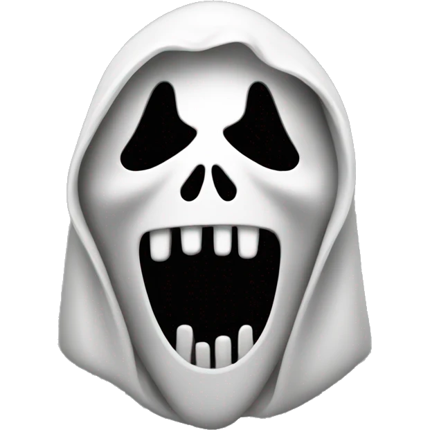 Ghostface scream emoji