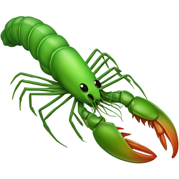 gross green cooked prawn emoji