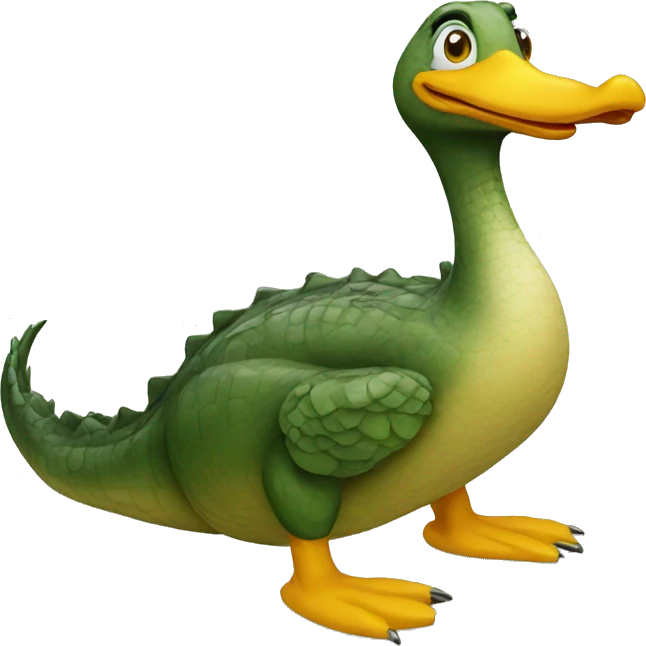 crocodile duck emoji