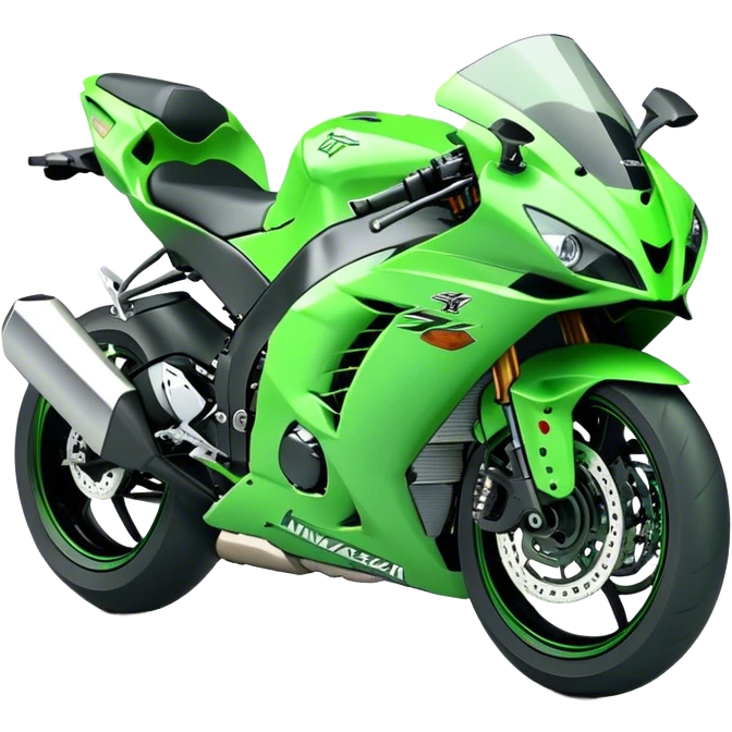 Kawasaki Ninja (Sportbike) - Kawasaki Ninja ZX-10R (Model Year: 2022) (Iconic colour: Green) emoji