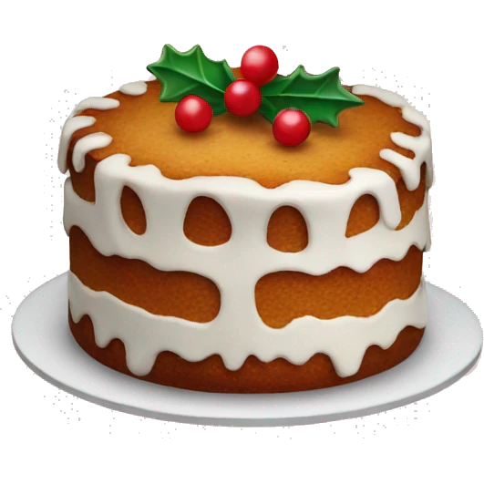 christmas cake emoji