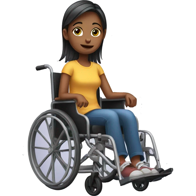 Girl in a wheelchair emoji