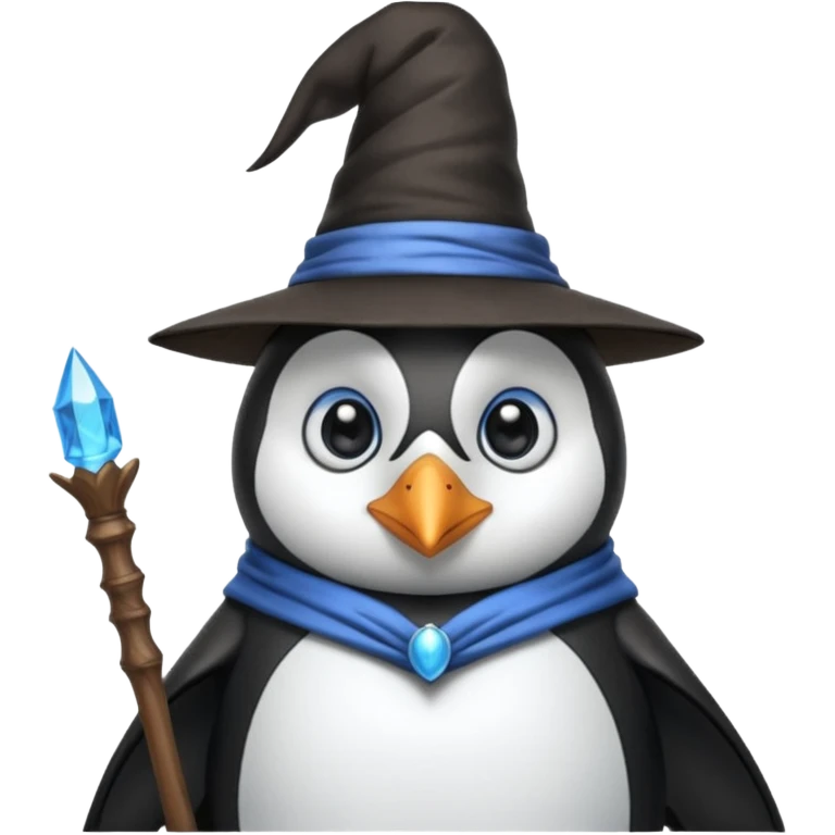 Penguin Wizard emoji