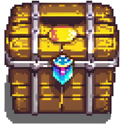 glowing treasure chest emoji