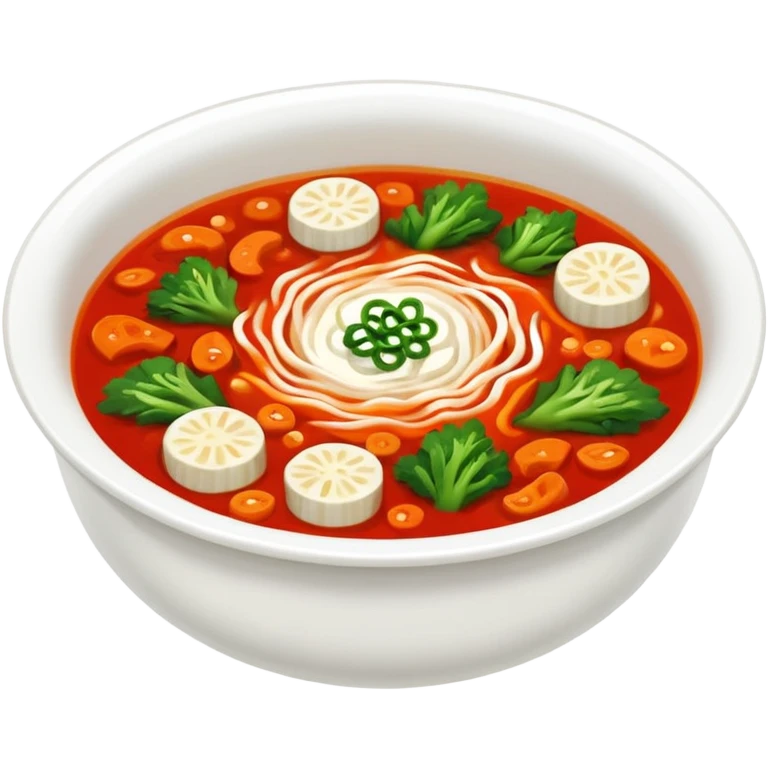 Create an emoji for Korean kimchi soup  emoji