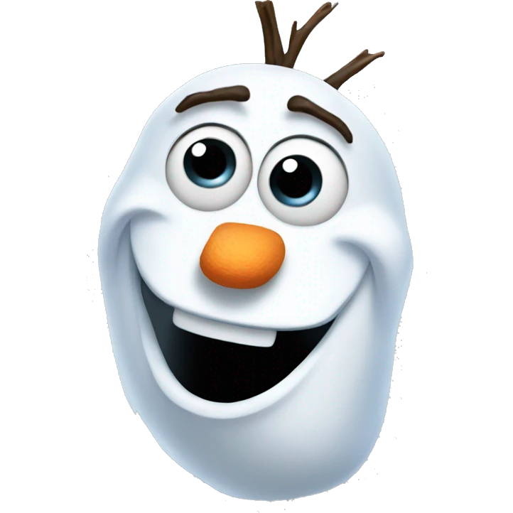Olaf frozen emoji