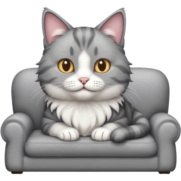 cat in a sofa emoji