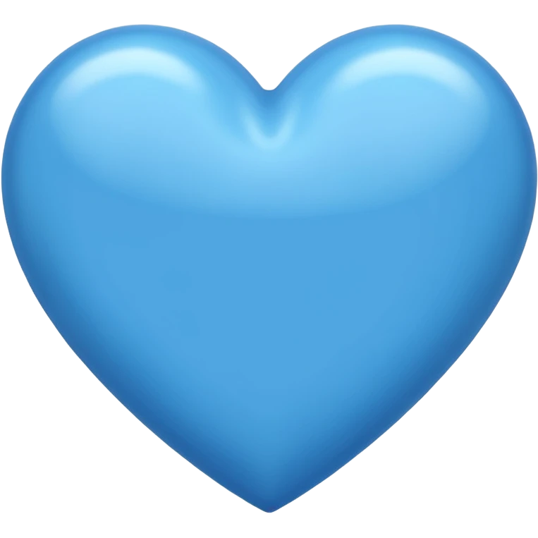 Голубое сердце emoji