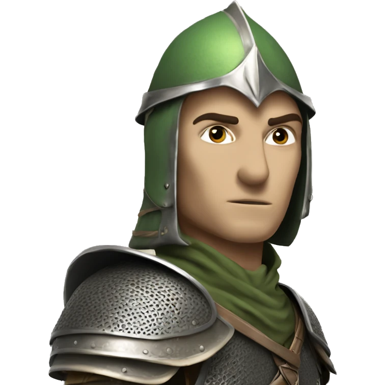 Elven Soldier with a bascinet emoji