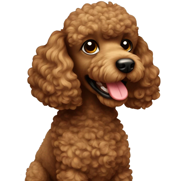A brown poodle toy  emoji