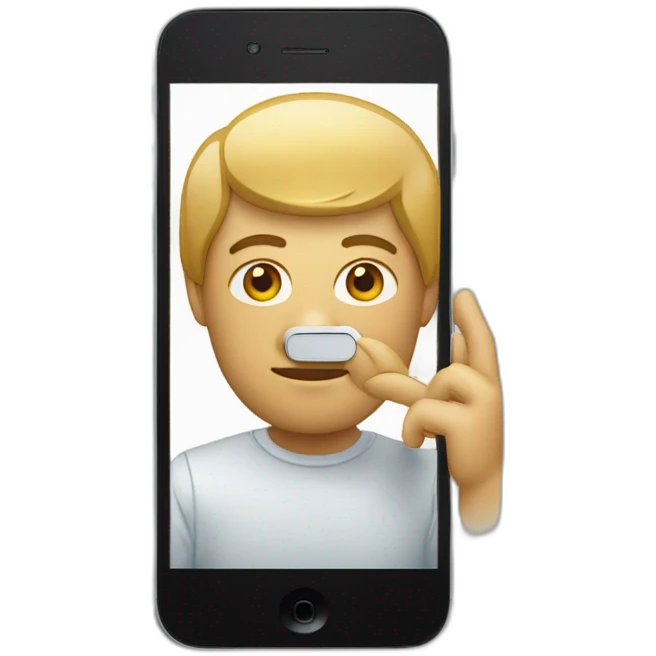 L'icône portant un téléphone sur le dos emoji