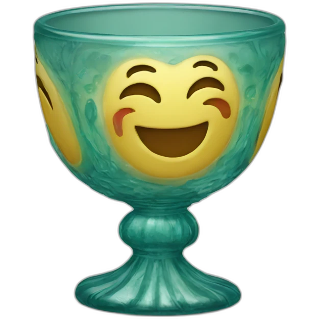 Venetian glass goblet  emoji