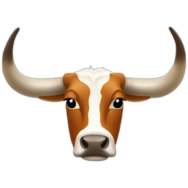 lONGHORN STEER SIDE VIEW, LONG HORNS emoji