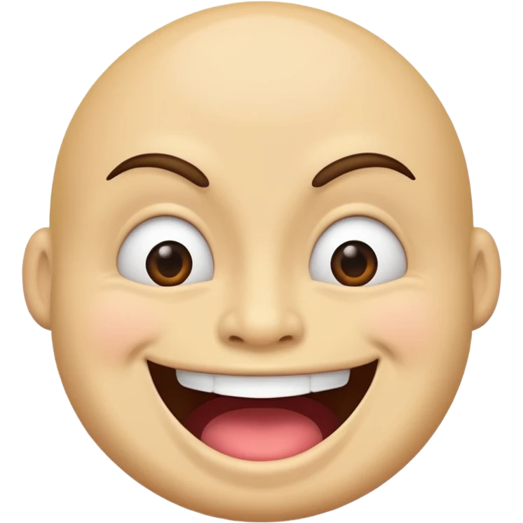 Do a happy grimace face emoji