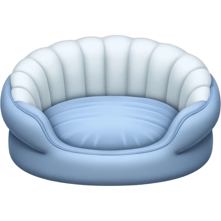 white Pet bed empty with no animal in it no dog in it I said emoji