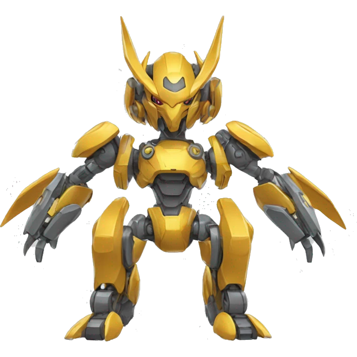 Futuristic Mechanical Pokémon-Medabot-Dragon full body emoji