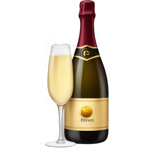 burgundy champagne emoji