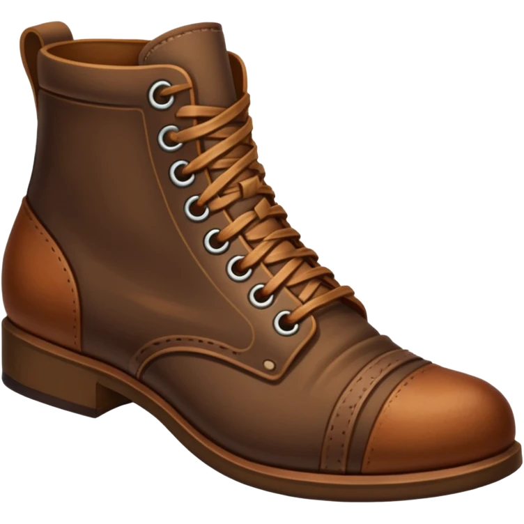 shoe brown emoji