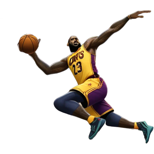LeBron dunking on venom emoji
