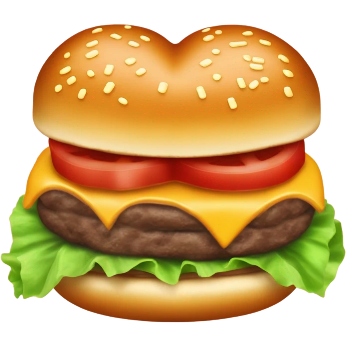 Valentines burger emoji