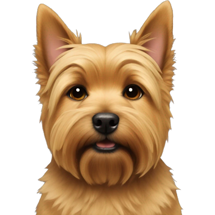 norwich terrier ears down emoji