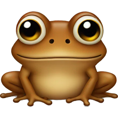 brown frog emoji