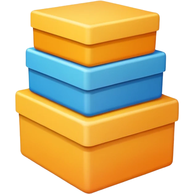 emoji of three boxes emoji