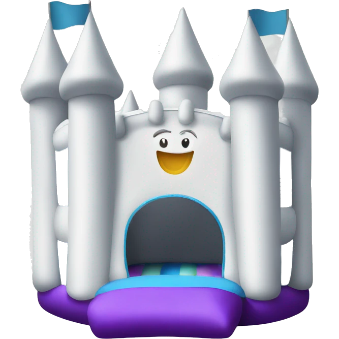 White bouncy castle emoji