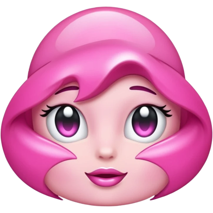 glitter pink gloss emoji