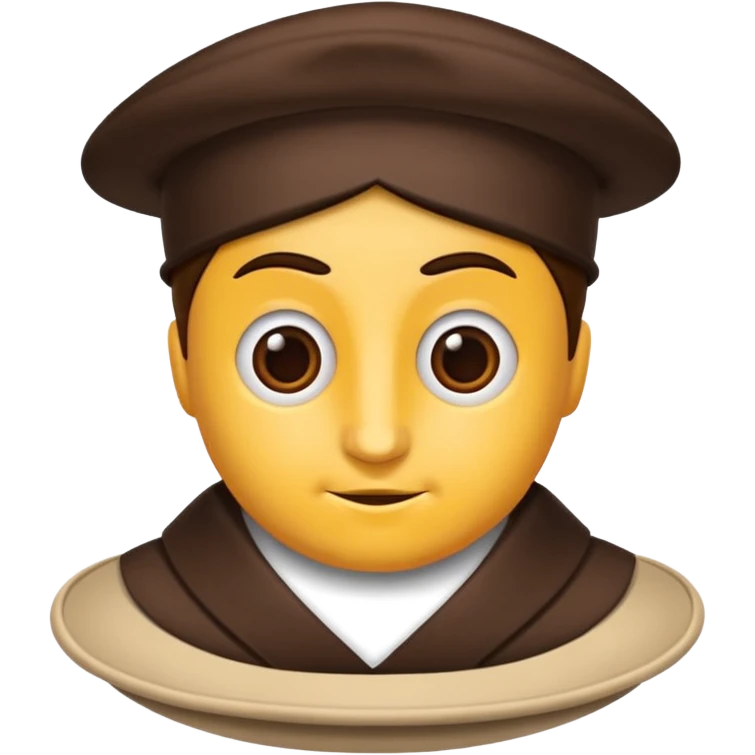 yuvarlak gözlüklü hayvan emoji